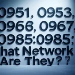 0951, 0953, 0966, 0967, 0985 What Network Are They