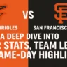 baltimore orioles vs san francisco giants match player stats